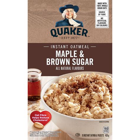 quaker maple brown sugar instant oatmeal walmart canada