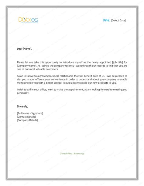 introduce    business letter coverletterpedia