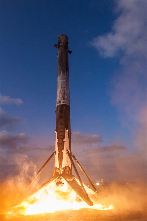 Stunning New Spacex Photos Show A Twice Used Rocket Landing On A Ship