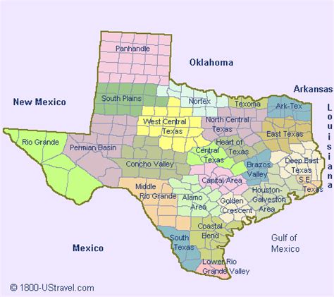 map  texas counties   ustravel  travel guides