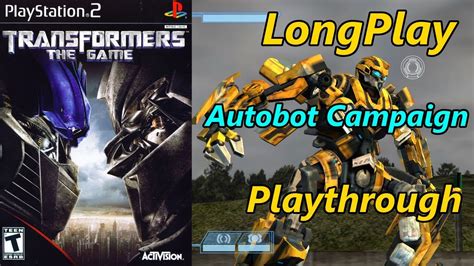 transformers  game longplay autobot campaign full game walkthrough  commentary youtube