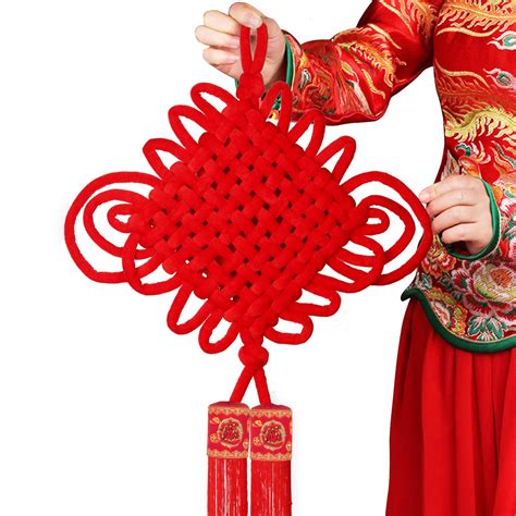 chinese  year ornaments souvenirs handmade double braided thread