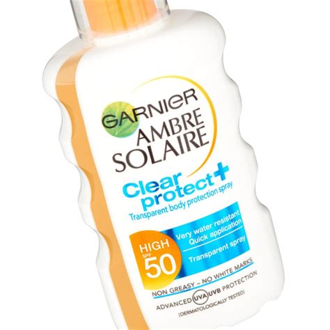 garnier ambre solaire clear protect spray spf ml chemist direct