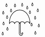 Rain Coloring Clipart Umbrella Template Printable Pages Colouring Sheet Boots Rainy Clip Kids Outline Templates Cliparts Umbrellas Raindrops Color Print sketch template