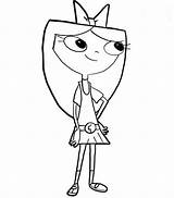 Phineas Ferb Coloring Isabella sketch template