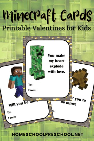 minecraft valentines day cards  kids  share