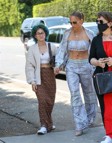 Jennifer Lopez Rocks Mini Dress On Lunch Date With Daughter Emme