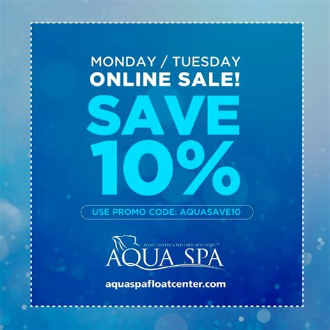 daily deals aqua spa float center