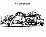 Truck Hauler Transporter Dually Netart Tow sketch template