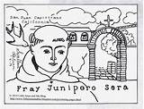 Junipero Fray Capistrano sketch template