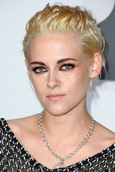 kristen stewart gets a pixie haircut and dyes it platinum blonde teen