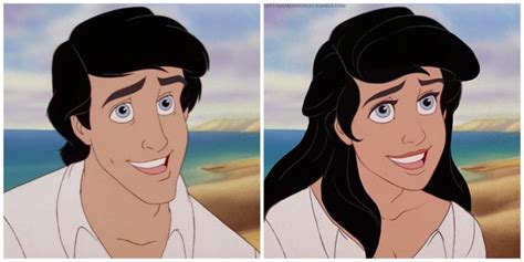 prince eric gender bent disney characters popsugar