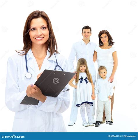 female family doctor stock image image  patient medical