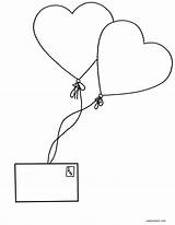 Valentine Coloring Pages Mail Letter Chums Feelings Float Fond Tailor Each Friends Then Print Some Air sketch template
