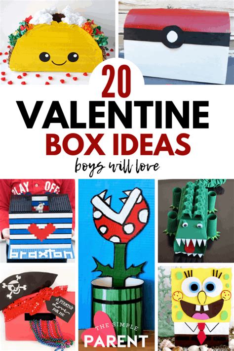 valentine boxes  boys  valentine party fun  simple parent
