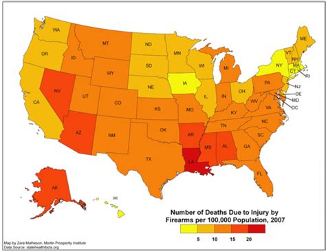 gun control laws state map printable map