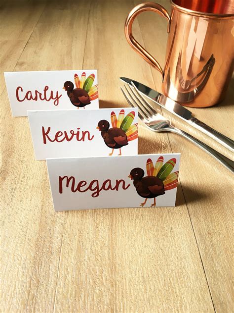 printed thanksgiving place cards thanksgiving dinner seating cards