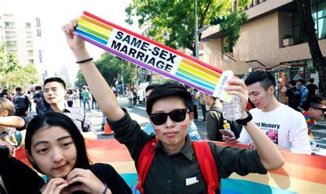 Thousands Rally In Taiwan To Protest Support Same Sex Marriage
