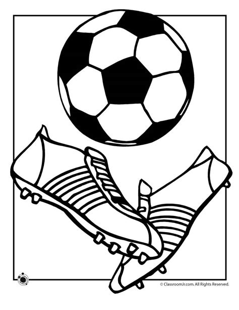 gambar soccer ball coloring page woo jr kids activities birthday pages