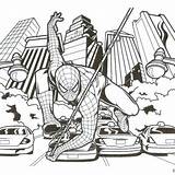 Spider Homecoming Spiderman Swinging Tsgos sketch template