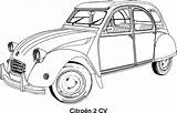 Car Cars Citroen Coloring Drawing Svg Pixabay Openclipart Classic Book Cv 1960 Year Svgsilh Tag Vintage Pages Sketch Värityskuva Info sketch template
