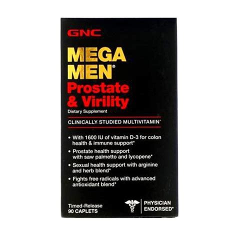 gnc mega men prostate and virility 90 caplets online in pakistan