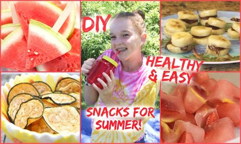 Diy Healthy And Easy Snacks For Summer Youtube