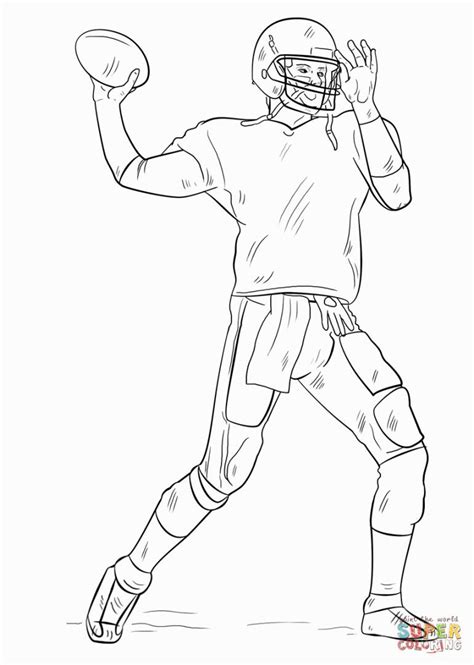 football player coloring pages football coloring pages sports