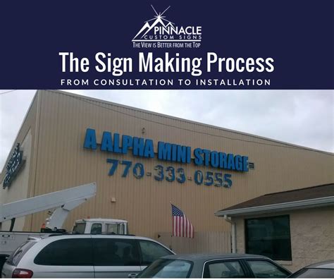 sign making process  consultation  installation