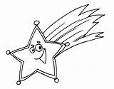Estrella Fugaz Estrellas Cadente Pintar Estrela Shooting Fugaces Colorare Cometa Natale Dicembre Disegno Stelle Eleo Acolore Dibuixos Cuento Lucero Estel sketch template