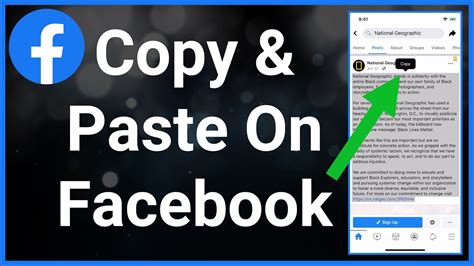 how to copy and paste on facebook youtube