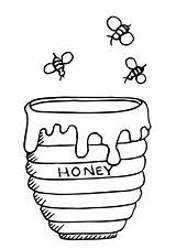 Coloring4free Hive Bees sketch template