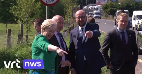 premier michel aan ierse grens wat hier gebeurt na de brexit  ook belangrijk voor belgie