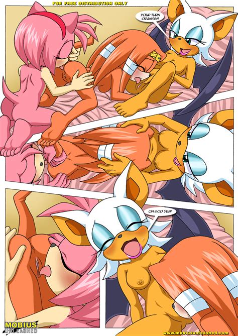 xbooru amy rose anthro blush bound breasts comic dialog female forced furry group lesbian