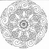 Mandala Coloring Swirl Item Details Deviantart Pages sketch template