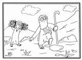 Abraham Bible Coloring Isaac Popular sketch template