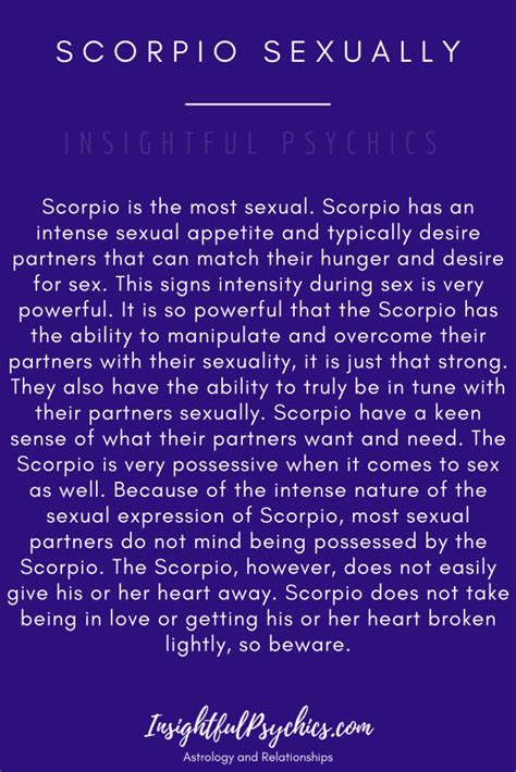 Scorpio Sex Life The Good The Bad The Hot