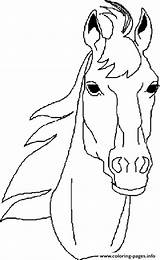 Horse Head Coloring Pages Horses Printable Heads Drawing Color Drawings Print Getdrawings Info sketch template