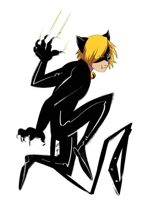 Chat Noir Sketch From The Miraculous Ladybug