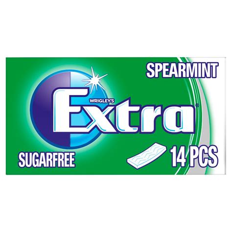 Extra Spearmint Chewing Gum Sugar Free 14 Soft Sticks Bb