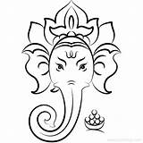 Ganesha Hindu Ganesh Lord Xcolorings Skate Pencil 77k sketch template