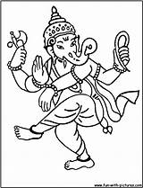 Ganesha Pages Coloring Diwali Hindu Lord Sheets Print Getcolorings sketch template
