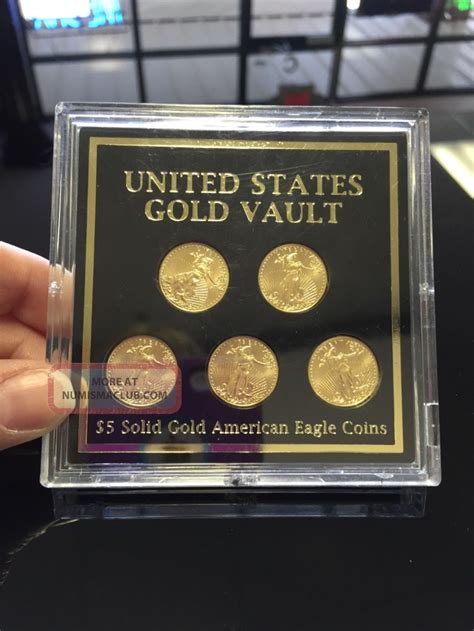 united states gold vault  extr good cond  solid gold american eagle coin