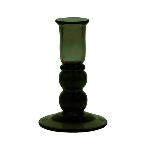 5 1 4 hand blown dark green thick glass antique reproduction