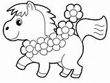 Coloring Preschoolers Animals Pages Worksheets Popular Horse Print sketch template