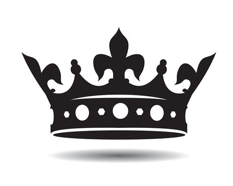 shape  black vector king crown  icon vector illustration