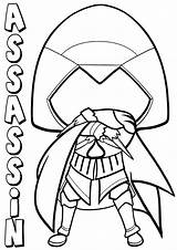 Assassin Coloring Pages sketch template