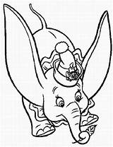 Dumbo Coloring Pages Drawing Disney Elephant Kids Colorear Drawings Cartoon Dessin Para Colorier Maman Sa Et Color Clipart Cliparts Cuentos sketch template