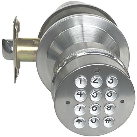 secure door knob auto lock passage code  keys aaa batteries hinged doors home  ebay