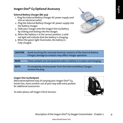 inogen   optional accessory activeforever inogen   portable oxygen concentrator